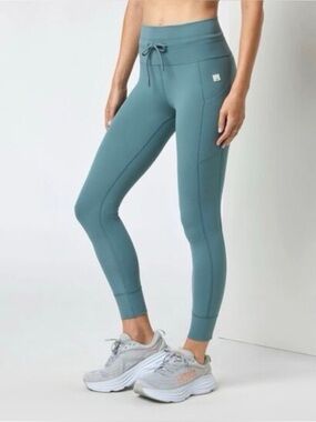 VUORI | Daily Pocket Legging in Teal (Blue/Green), Size Large